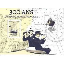 300ème Anniversaire Du Service Hydrographique Et Océanique De La Marine : Navire Ancien Et Contemporain Feuillet 5398 Année 220 N° 5398 5399 Yvert Et Tellier Luxe