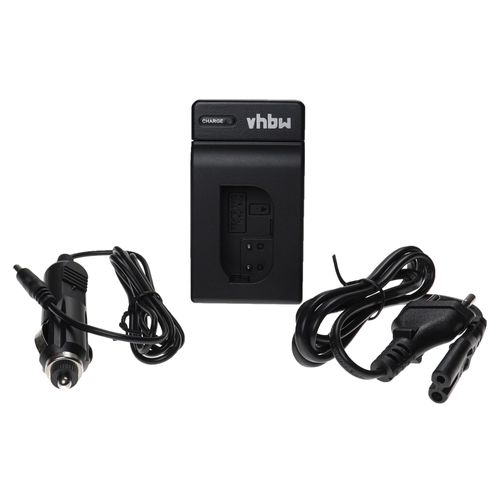 vhbw Chargeur compatible avec Panasonic DMW-BLK22 caméra action-cam + câble de voiture + témoin de charge