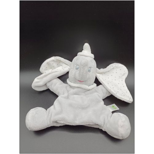 Doudou Plat Marionnette Dumbo L'éléphant Gris Col - Étoiles - Disney Baby