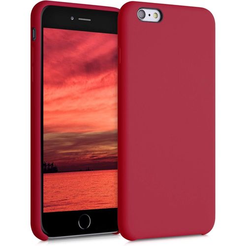 TIANYI-Housse Compatible avec Apple iPhone 6 Plus / 6S Plus Coque - Housse de téléphone Protection Souple en TPU Silicone - Rouge Classique