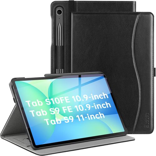 Housse Pour Samsung Galaxy Tab S10 Fe 2025/ S9 Fe 2023 10,9 Pouces,S9 2023/ S8 2022/ S7 2020 11 Pouces,Support Multi-Angle,Auto Veille/Réveil,Noir