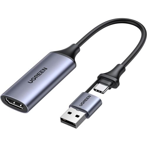 Carte Acquisition Vidéo HDMI 4K 60Hz Entrée USB C 1080P 30FPS HD Enregistrement Streaming Jeux Vidéo OBS Carte de Capture Compatible avec MacBook iPad Pro PC PS5 Xbox TV Stick Caméra