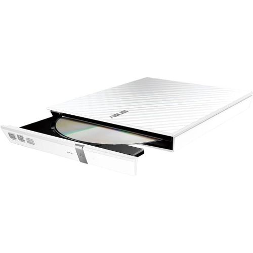 Lecteur Graveur CD/DVD externe SDRW-08D2S-U LITE Blanc ¿ Graveur DVD x8 ultra-compact,M-Disc supporté,compatibilité Windows et Mac OS