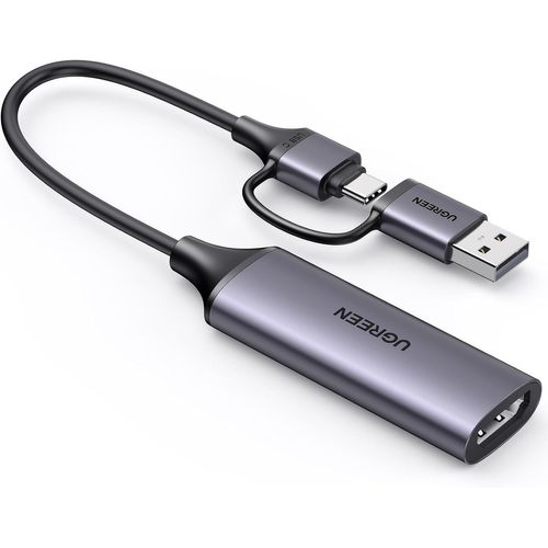 Carte de Capture Vidéo HDMI 4K 30Hz Entrée USB C 1080P 60FPS HD Enregistrement Streaming Jeux OBS Carte Acquisition Compatible avec PS5 PS4 Xbox TV Stick MacBook iPad Air Caméra PC