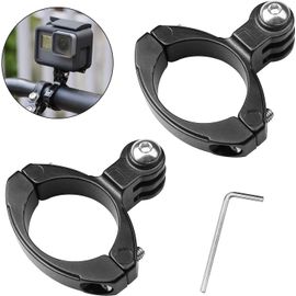 Lot De 2 Vélo Guidon Adaptateur Fixation Support Aluminium Adaptateur De Support Vélo Action Caméras Accessoires Diamètre De 26.5 À 32