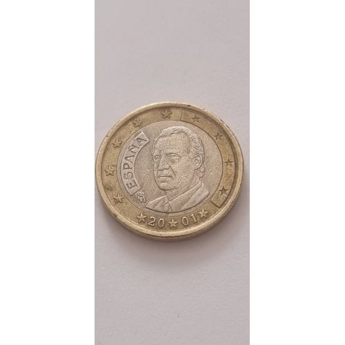 Pièce De 1 Euro D'Espagne Rare Année 2001