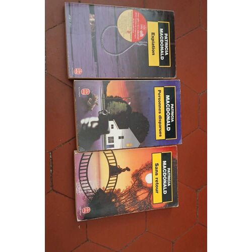 Patricia Macdonald Lot De 3 Livres De Poche.