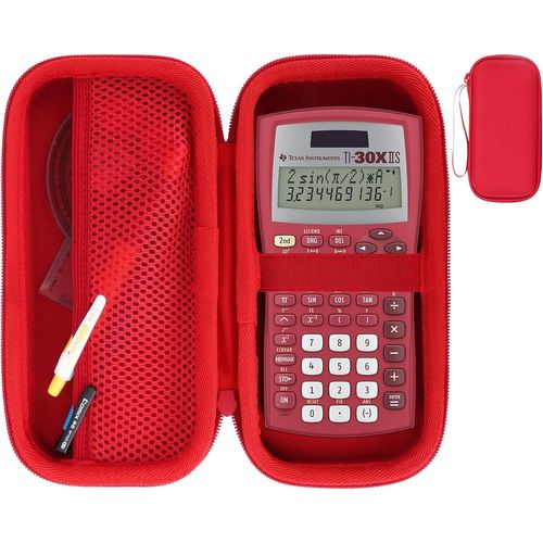 Dur Étui de Protection pour TI-36X Pro/TI-30Xa/TI-30X Plus/TI-30XIIS/TI-30XS/TI-30X Pro Calculatrice Scientifique (Rouge)