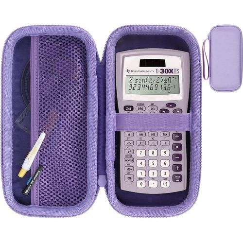 Dur Étui de Protection pour TI-36X Pro/TI-30Xa/TI-30X Plus/TI-30XIIS/TI-30XS/TI-30X Pro Calculatrice Scientifique (La Couleur Violette)