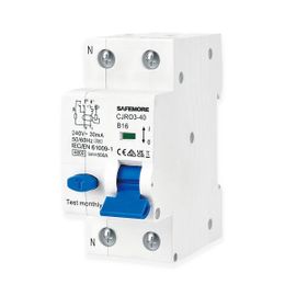 KUIU-Disjoncteur Différentiel Rcbo 16A 1P+N-Type A 30Ma Courbe B-Protection 6Ka-Interrupteur Fi Électromagnétique-Interrupteur Différentiel Haute Sensibilité B16Pour Circuit