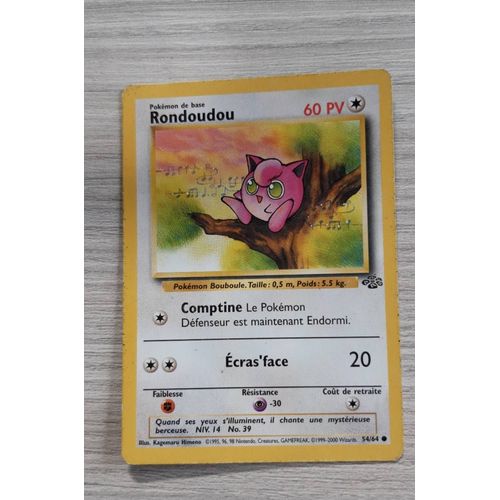 Carte Pokemon Rondoudou 1995