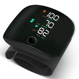 Tensiomètre De Type Poignet, Affichage Led, Mesure Rapide, Tensiomètre Numérique, Tonomètre Bp, Fréquence Cardiaque, Rechargeable Par Usb-Noir