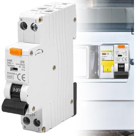 KUIU-Interrupteur Différentiel B16 1P+N 6Ka Fi/Ls-Schalter Rcbo 230V 30Ma Disjoncteur Différentiel 2 Pôles Type A Courbe B Montage Sur Rail Din