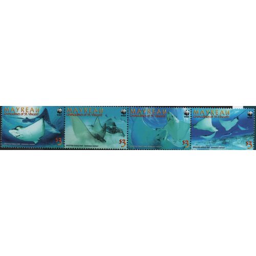 Grenadines Of Saint Vincent Timbres Animaux : Les Poissons 2009