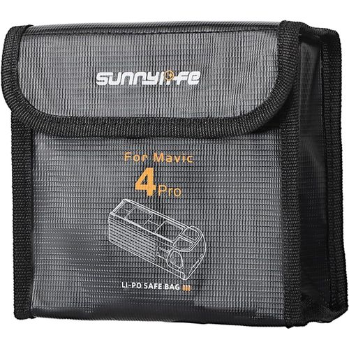 Étui Pour Dji Mavic 4 Pro,Batterie Antidéflagrant Sac Li-Po Sécurité Sac De Stockage Ignifuge Housse De Protection (For 3 Batteries)-Marque Générale