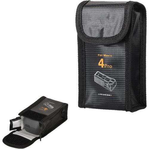 Sac Anti-Déflagrant Fireproof Pour Batterie Lipo Pour Dji Mavic 4 Pro Drone Batteries (Pour 1 Batterie)-Marque Générale