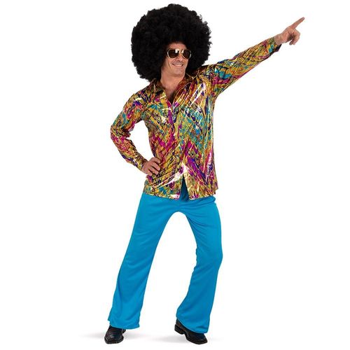 Chemise Disco Holographique Homme