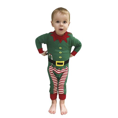 Déguisement Combinaison Elfe Conte De Noël Bébé