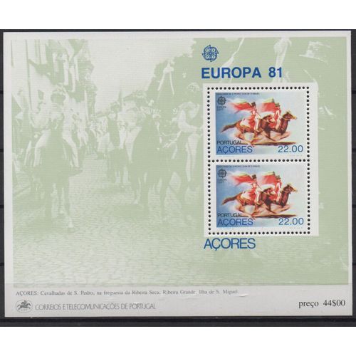 Portugal ( Açores ) Timbre Europa 1981