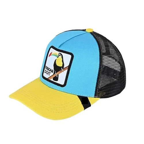 Animal Baseball Cap Summer Travel Peaked Cap Men's Embroidery Hip-Hop Cap Couple Style Sun Visor Adjustable Trucker Mesh Cap--Dazuiniao