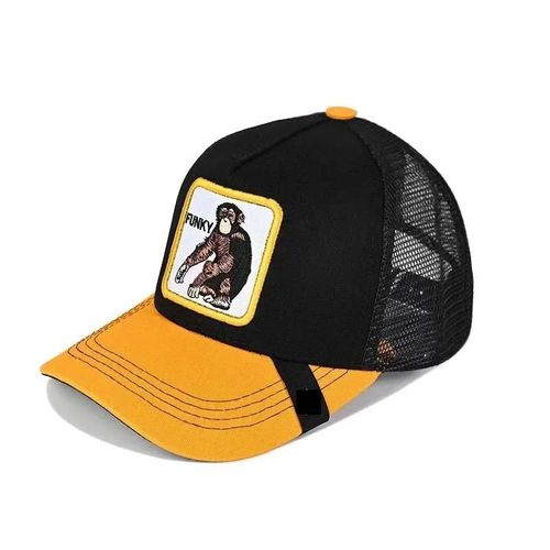 Animal Baseball Cap Summer Travel Peaked Cap Men's Embroidery Hip-Hop Cap Couple Style Sun Visor Adjustable Trucker Mesh Cap--Houzi