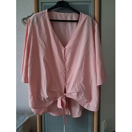 Tunique Neuve Taille 52-54 Rose À Nouer