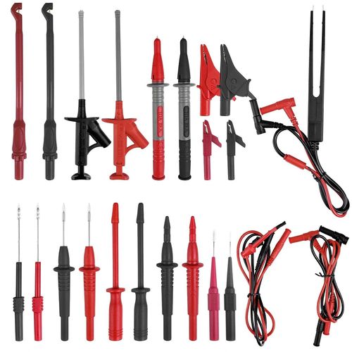Fiche Banane à Pince Crocodile,Pointes de Mesure,Cordons,Sondes,Pinces Crocodiles,Kit de Fils de Test Câble,Cordon Multimètre Testeur Electrique,pour Mesures Électriques Domaines