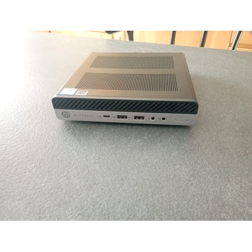 HP EliteDesk 800 G4 DM 65W Intel Core i3 9100T - 3.1 Ghz - Ram 8 Go - DD 240 Go
