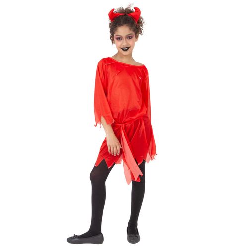 Déguisement Diablesse Fille - Taille: 7 À 8 Ans (122 À 128 Cm)