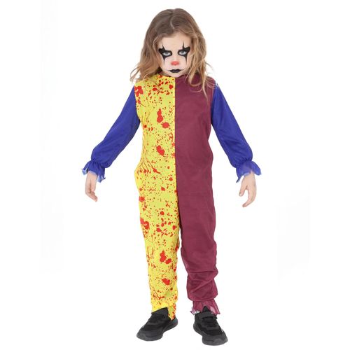 Déguisement Clown Enfant - Taille: 5 À 6 Ans (110 À 116 Cm)