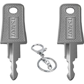 KALANKA-2pcs Tsa Key Suitcase Key Cle Tsa 007 Universel,Tsa007 Clé De Voyage Pour Valise,CléS De Verrouillage Tsa,Cadenas Valise,Cadenas Tsa,Bagages Valise Douane Serrure With Rings