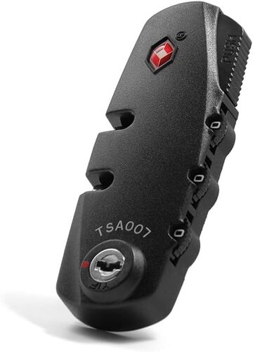 KALANKA-Cadenas Valise, Serrure TSA 007 pour Bagages, Nombre à 3 Chiffres Cadenas de Code, pour Valise de le Remplacement et la Modification, Accessoires de Valise Avion Voyage, Noir