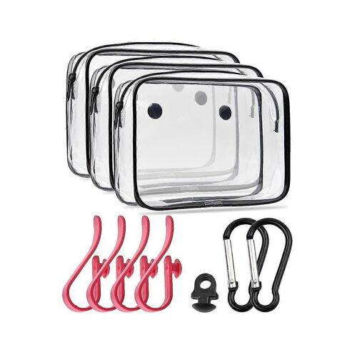 Lot De 10 Pochettes Intérieures Étanches Pour Accessoires, Avec Fermeture Éclair, Pour Breloques Et Crochets Pour Organisateur De Voyage