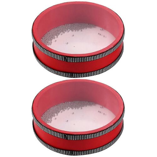 Lot De 2 Tambours Océaniques De 6 Pouces Pour La Méditation Et La Relaxation, Tambours De Pluie De Couleur Naturelle Pour Soulager Le Stress, Mus