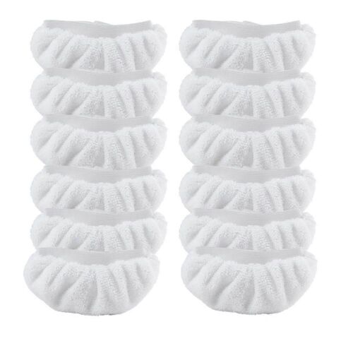 Lot de 12 housses en tissu éponge pour embouts manuels, pour nettoyeurs vapeur SC 2, SC 3, SC 4 et SC 5