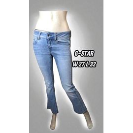 G-Star Raw W 27 L 32 Taille 36 Pantalon Jeans Jean Denim Bleu Clair Mid Bot