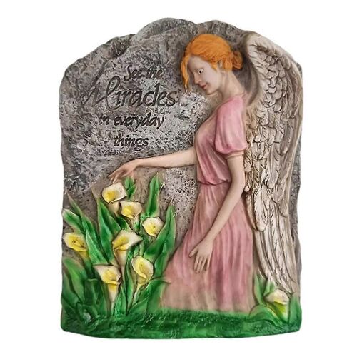 Décoration Murale En Résine Style Pastoral Rétro, Motif Féerique Et Ange, Idéal Pour Un Jardin, Une Cour Ou Un Mur