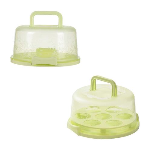 Boîte De Transport De Gâteaux Avec Couvercle Et Poignée Boîte À Gâteaux Récipient À Cupcakes Avec Poignée Conteneur De Transport De Gâteaux