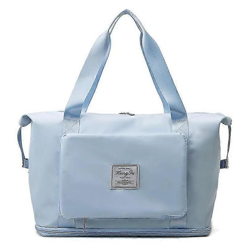 Sac de voyage pliable grande capacité, étanche, séparation sec/humide, NIUNIU-bleu ciel