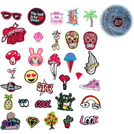 21 Patches Thermocollants Animaux - Fixation Facile Au Fer à Repasser - Personnalisation Jeans, Sacs, Vestes