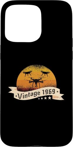 SJZG-Drones-Pilotes Anniversaire Né En 1969 Quadrocopter Drones Coque Pour Iphone 15 Pro Max
