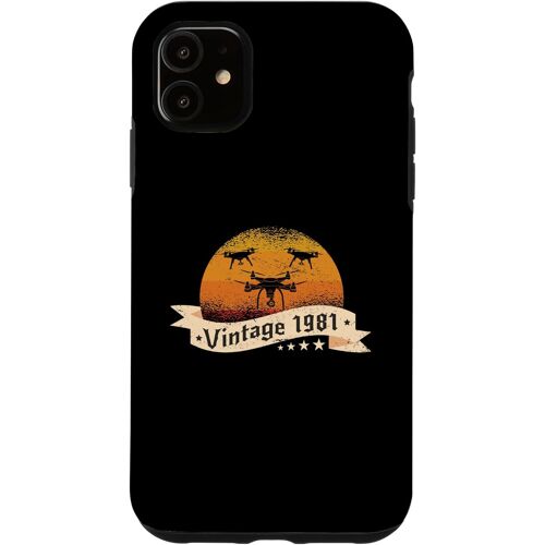 SJZG-Drones-Pilotes Anniversaire Né En 1981 Quadrocopter Drones Coque Pour Iphone 11