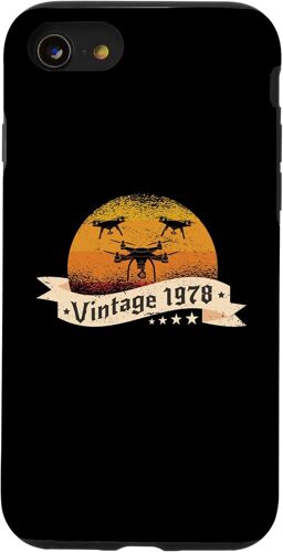 SJZG-Drones-Pilotes Anniversaire Né En 1978 Quadrocopter Drones Coque Pour Iphone Se (2020) / 7/8