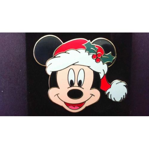 Pins Disney Disneyland Paris: Portrait Tête De Mickey Noel