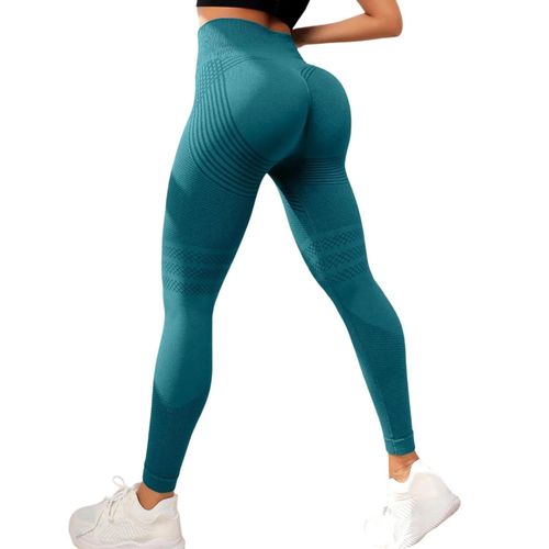 Leggings De Compression 3d Pour Cellulite, Amincissant, Sexy, Culotte Push Up, Ceinture Élastique, Pantalon D'exercice-L(40/42)-Green