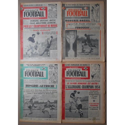 4 France Football Coupe Du Monde 1954
