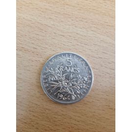 Monnaie 5 Francs Semeuse Année 1964 Rare