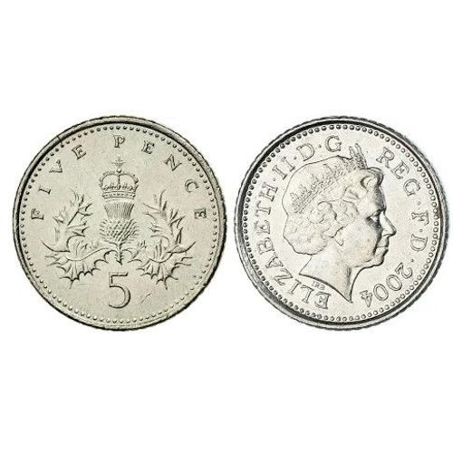 5 Pence Angleterre 2004