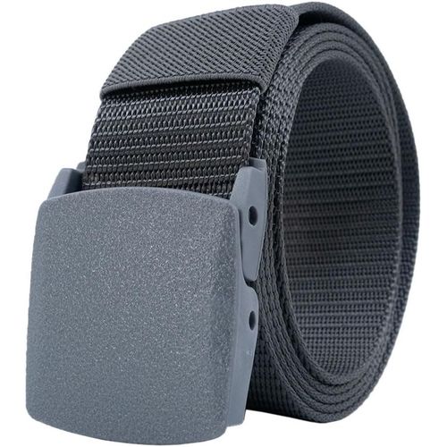 Tzf-Ceinture Sangle Militaire En Toile Nylon Ajustable 120 Cm Boucle Plastique Sans Nickel Anti Allergie