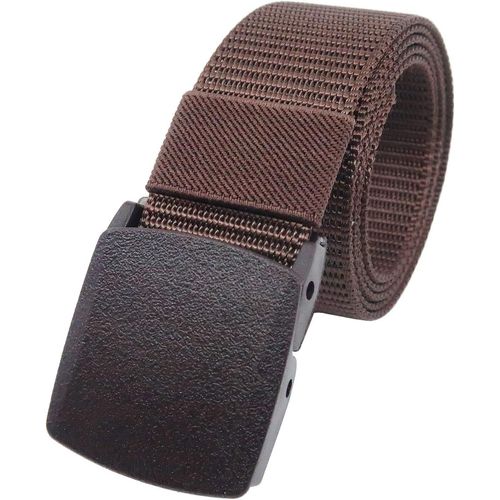 Adjustable 120 Cm Nylon Canvas Military Strap Belt Nickel Free Plastic Buckle Anti Allergy.[E1430]